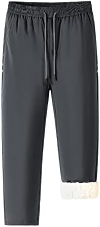 Homens com algodão quente Moda de cashmere sólido Cashmere Casation pill -cisting cintura corredeira calças esportivas
