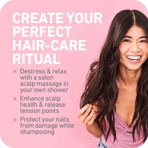 Boldify Hair Scalp Massager Shampoo Brush para saúde do couro cabeludo - lavador de couro cabeludo de silicone, massageador de couro cabelos Crescimento - Esfoliador de cabelos à prova d'água Cabelpe
