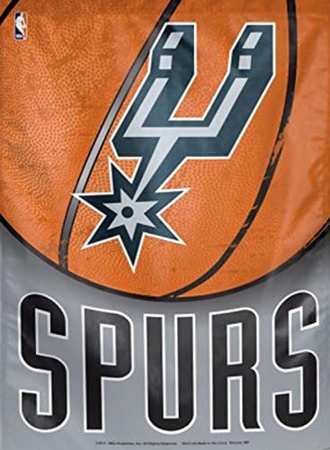 WinCraft NBA San Antonio Spurs Flag12x18 Bandeira de 2 lados, cores de equipe, tamanho único