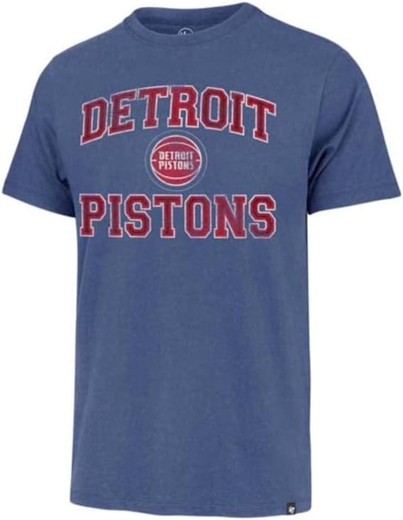 '47 Detroit Pistons Mens Womens Union Arch Franklin Tee Cadete adulto Blue T-Shirt