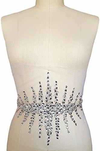 Individualidade Made Bling Silver Sew On Fix Fixed Crystal LECHINS RETRILHO