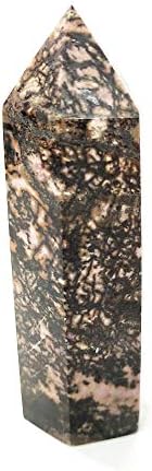 Gentil 1kg de rodonita natural arma de pedra cura cristalina obelisco reiki mineral gem quartzo ponto wicca