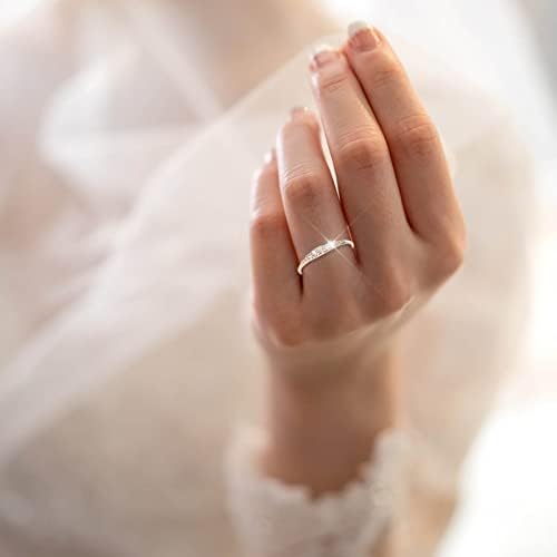 2023 Novo engajamento redondo de zircões de zircões femininos anéis de casamento anéis de jóias para
