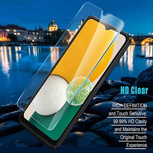 [3 pacote] Zeking projetado para Samsung Galaxy A13 5G Protetor de tela de vidro temperado, 9H Dração [HD Clarity] Anti-arranhão amigável de casos, bolhas grátis