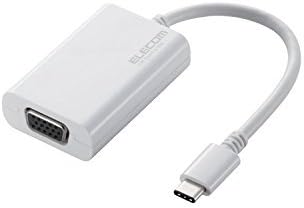 Elecom USB tipo C para VGA Adaptador de conversão de vídeo para Apple [branco] ad-apcvgawh