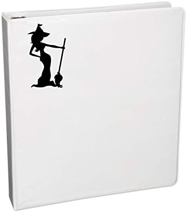 Decalques de barganha Max Witch and Broom Silhouette Decalk Notebook Laptop de carro 5.5