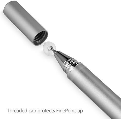 Caneta de caneta de onda de onda de caixa compatível com loupedeck ao vivo - caneta capacitiva da FineTouch, caneta de caneta super precisa para Loupedeck Live - prata metálica