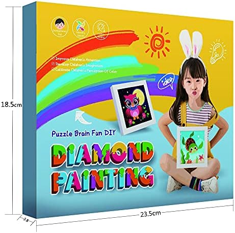 Kit de pintura de diamante para crianças, fáceis para pintar diamantes de diamante Artes e ofícios de pintura