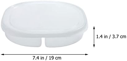 Besportble Mini Flidge Recectador 2PCS Recipientes de armazenamento de alimentos com compartimentos e tampas divididas