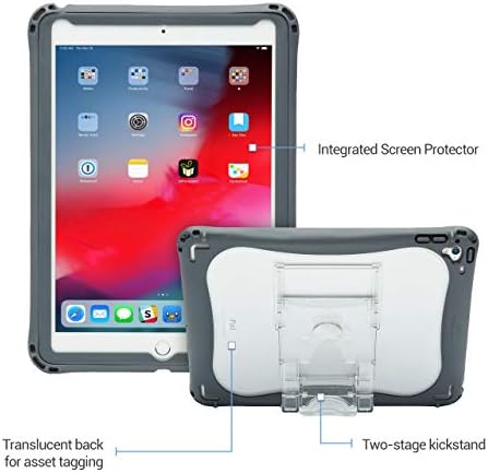 Caso BrentHaven Edge 360 ​​com protetor de tela integrado projetado para Apple iPad 9.7 para