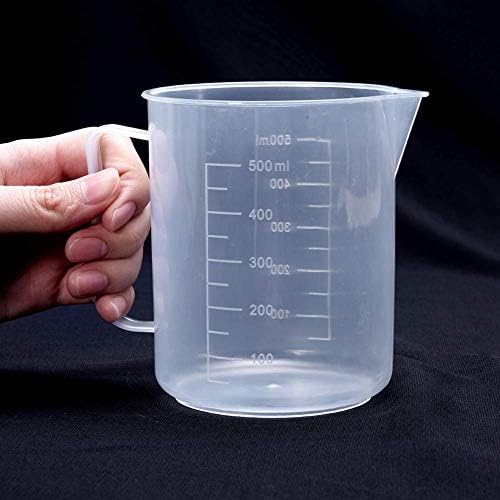 Copo de medição de JutaGoss 250ml PP PLÁSTICO GROSTO GRADUIDO TRANSPARENTE com alça para líquidos de cozinha