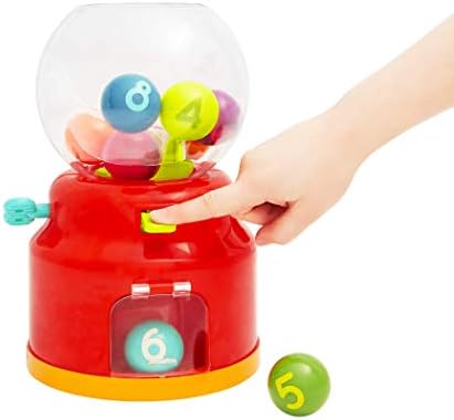 Battat - dispensador de bola para crianças - mini brinquedos para máquinas de venda automática - 10 bolas coloridas - Numbers & Color
