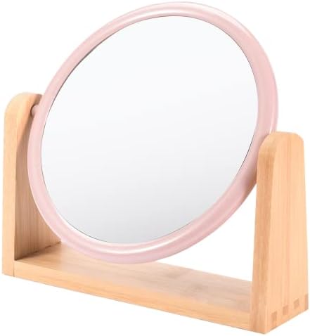 Espelho cosmético de utensílios domésticos integrais com suporte - espelho de mesa de 360 ​​° de