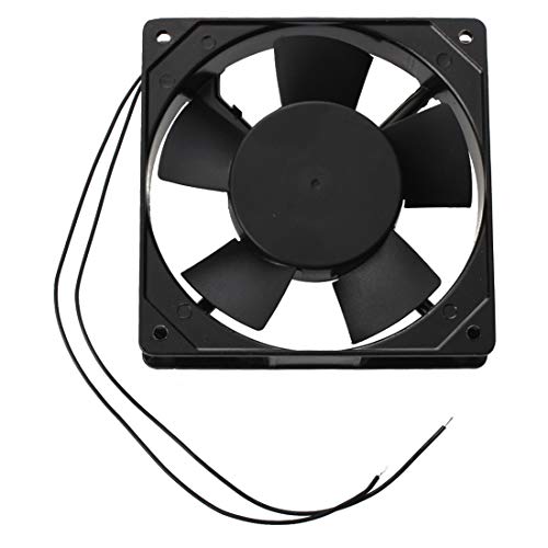 Musite 220-240V 120x120x25mm Fan de resfriamento preto