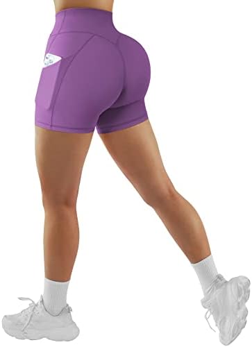 Omkagi Women Cross Workout Shorts com bolsos 4