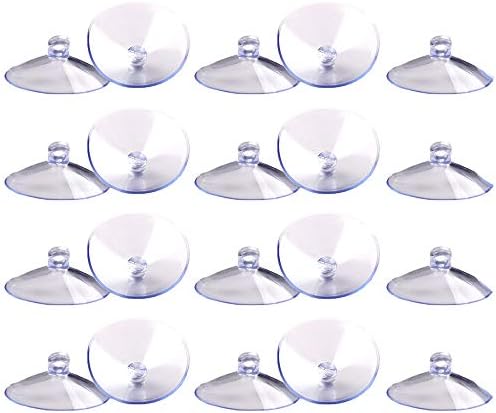 20 pacote de sucção clara Copas de PVC Plástico otário sem ganchos para decoração e organização do banheiro em casa - 3cm