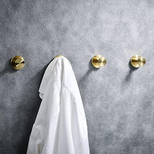 Ganchos de toalha, suporte de toalhas de 4 embalagem do Newrain para parede do banheiro, porta do armário, cozinha,