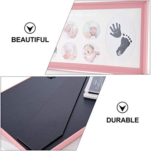 Kesyoo Baby Handprint e pegada fabricantes de pegadas Foldge Frame Recém -nascido Box Box Photo Frame