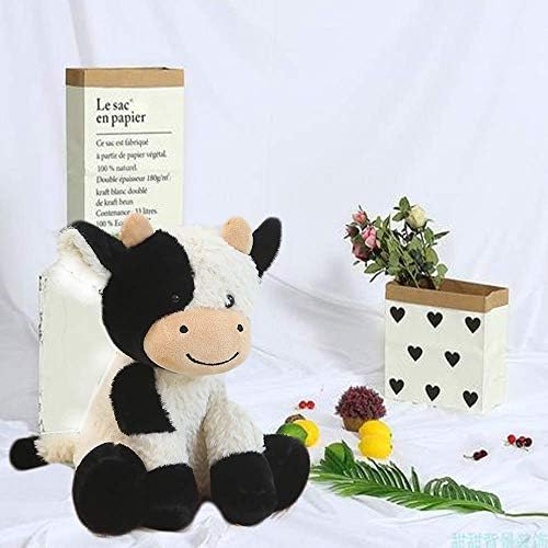 9 Animais de pelúcia de vaca de vaca macia e macia de vaca de pelúcia brinquedo para crianças