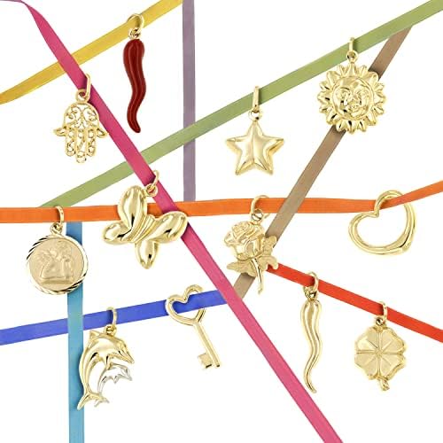 Lucchetta-Pingente da Árvore da Vida em ouro amarelo de 14 quilates, medalha de corte de diamante 0,66 polegadas, sem corrente, encantos de 14k para colares de pulseiras, garotas femininas, XD8432-SC55