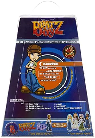 Bratz 20 anos edição de aniversário especial Original Boy Fashion Cameron com acessórios e pôster holográfico | Boneca colecionável | Para adultos coletores e crianças de todas as idades
