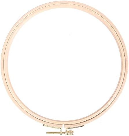 Arco de bordado whitelotous bambu círculo de círculo de círculo de círculo de anel de anel de mão manual com moldura de costura artesanal