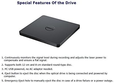 Unidade de DVD externa USB compatível com o Microsoft Windows 10 /Vista /7/8.1, Mac OS, Dell, Acer, Asus, Apple, Samsung, Lenovo Laptop Ultrabook PC Desktop, CD /DVD-RW, CD-RW Rewriter