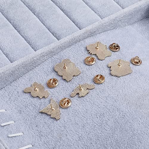 6 PCS Anime Kitty Pins Anime Pins de esmalte para roupas Presente de decoração de mochila