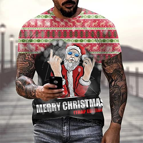 XXBR MENINAS T-SHISTS DRAIL Papai Noel Impressão do soldado Soldado Tops de manga curta
