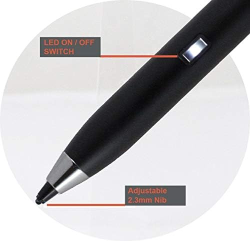 Broonel Black Point Fine Digital Active Stylus Pen compatível com o Asus Vivobook S14 S430FN | Asus Vivobook S14 S431FL