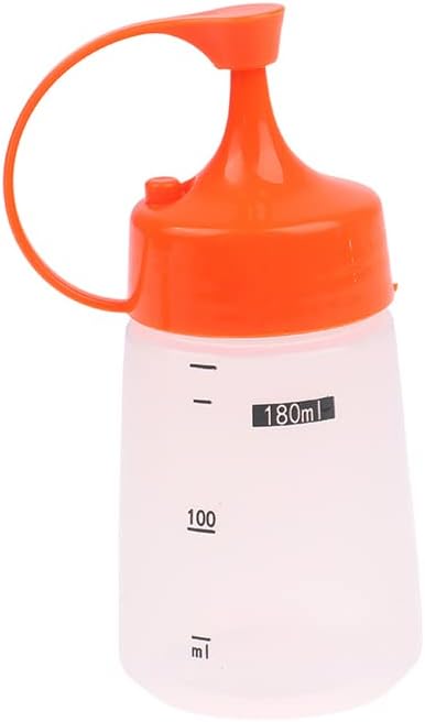 1pc 180/400ml de molho de plástico garrafa de recipiente transparente com líquido de recipiente de enchimento