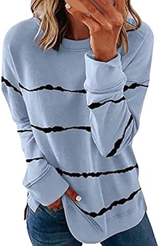 Melas femininas Sorto 2023 Casual Lia Longa Lia Tops Spring Spring Comfy Pullover Tunics Fall