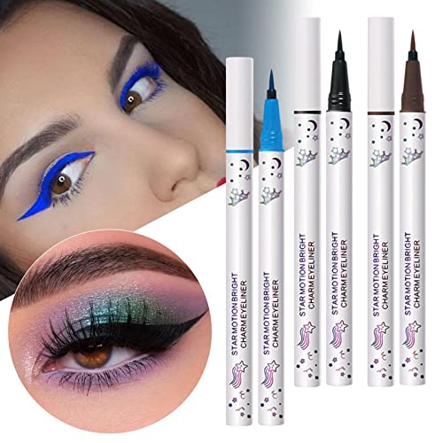 Color Eyeliner Lápis De lápis impermeável a água duradoura Eyeliner Eypy Eye Presens de maquiagem à prova d'água sem maquiagem 1ml pó de configuração