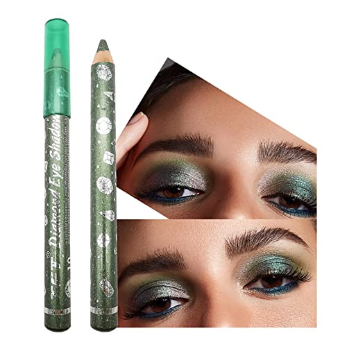 Xiahium Eyeshadow Lápis Matte Glitter Metallic Color Eyeshadow Stick Long During Waters impermeabilizado
