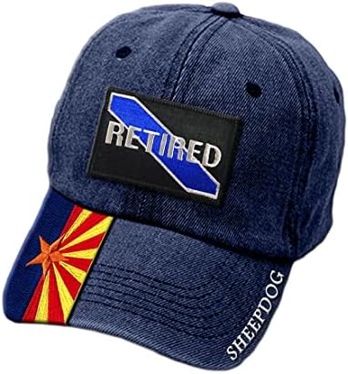 Chapéu da polícia do Arizona, chapéus de policiais aposentados bordados