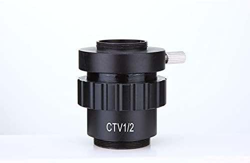 JKCKHA SZM CTV 1/2 1/3 Adaptador 1x 0,3x 0,5x C Adaptador de lentes de montagem para microscópio estéreo trinocular