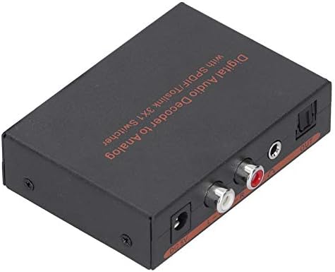 Conversor de áudio digital para analógico, interruptor de áudio digital óptico, com função de proteção de sobretensão de sobretensão DC, para