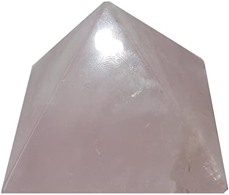 Cristais de cetim rosa quartzo pirâmide amor feng shui pedra rosa 1,0-1,25 polegadas