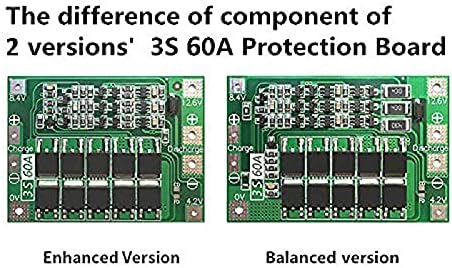 3s 60A 12.6V Protection Protection Board Li-Ion Lithium Bateria Protection Bonca Balanço Módulo de carregamento
