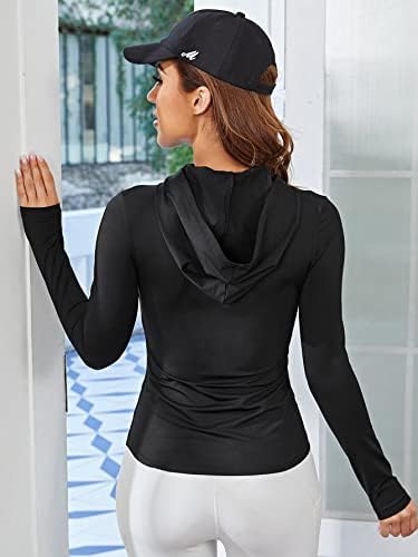 Cozyease Momen Foment Solid Felp Up Sports Sports Sleeve Sovess Softness Athletic Top