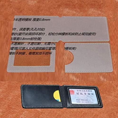 Zhongjiuyuan PVC Padrão de costura multifuncional de couro diy Modelo de estêncil de cartão de artesanato