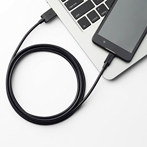 Basics USB 2.0 A-Male para Micro B Cabo, 6 pés, preto, 5-pacote, impressora