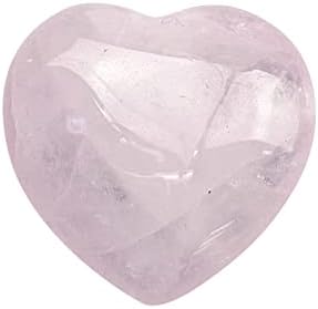 Guolarizi Cristal Natural Heart Heart Heart Heart Gem Rose Quartz Amethyst Todos os tipos de Crystal Love Set Set Meditação Energia Pedras para Plantadores Pequenos