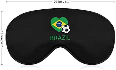 Love Brasil Soccer Sleep Sleep Eye Máscara de olho macio de olho engraçado