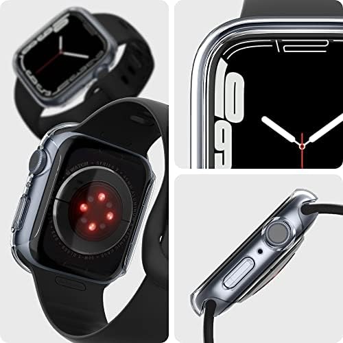 Spigen Fin Fit projetado para a série Apple Watch 8/7 Case - Crystal Clear