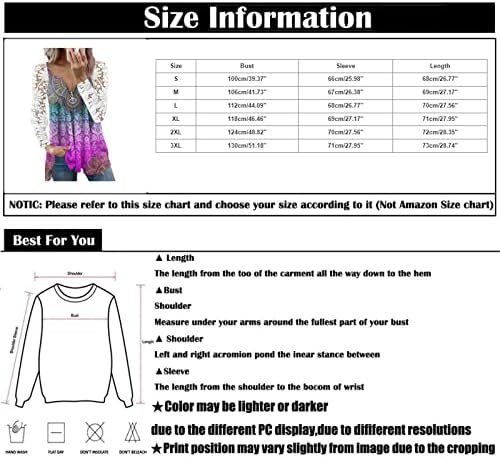Tops de primavera para mulheres 2023 decote em V Floral Print Quarter zip Pullover de retalhos de retalhos