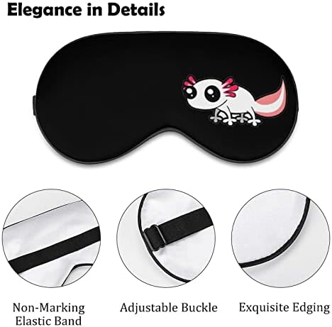 Desenho animado axolotl máscara de olho do sono tampas de olho macio bloqueando as luzes vendidas com