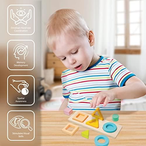 Baby 3D Puzzle, Montessori Toys para brinquedos de mais de 1 ano, Baby & Toddler, brinquedos para bebês, brinquedos montessori para 2 anos de idade, classificador de formas e cores