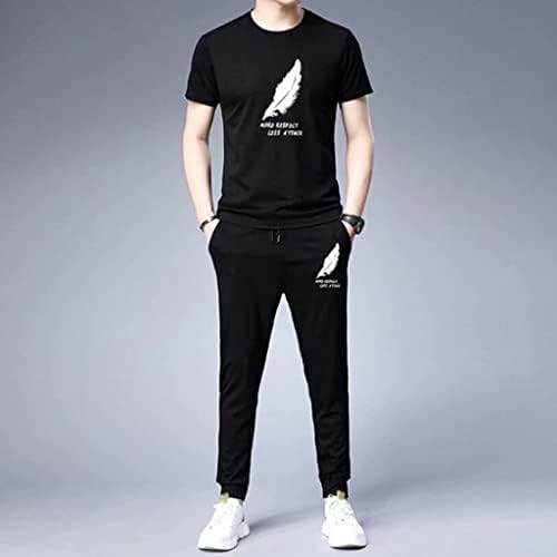 JOGGING SportSwear 2 sets de terno masculino PCs/sets de esportes de t-shirt de calças de t-shirt Men Penguin Setent separado