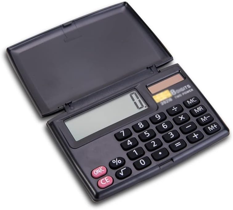 XWWDP Mini Calculadora Office Portátil Uso pessoal calculadoras de bolso entregou 8 dígitos de